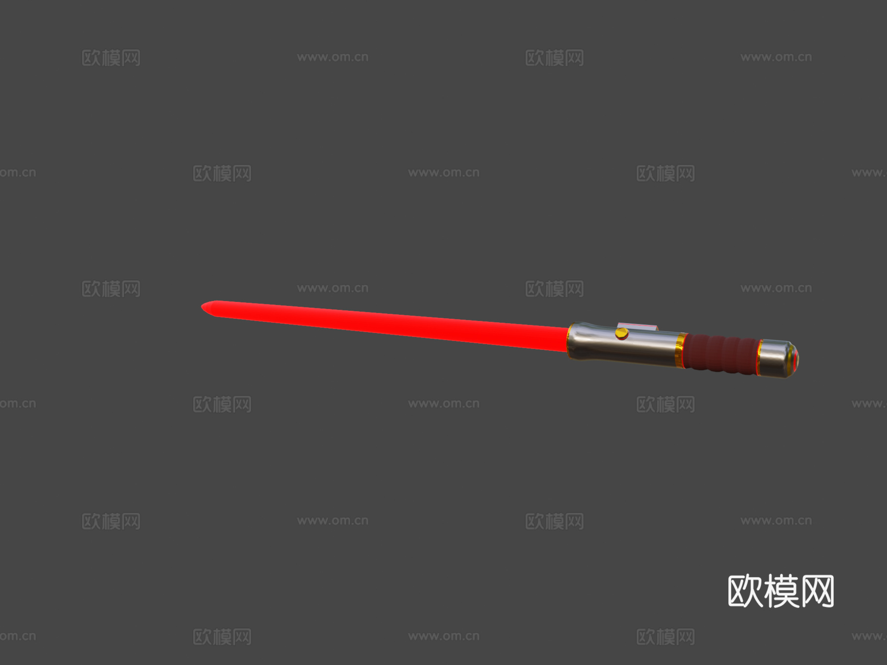 红色光剑3d模型下载（渲染图6）