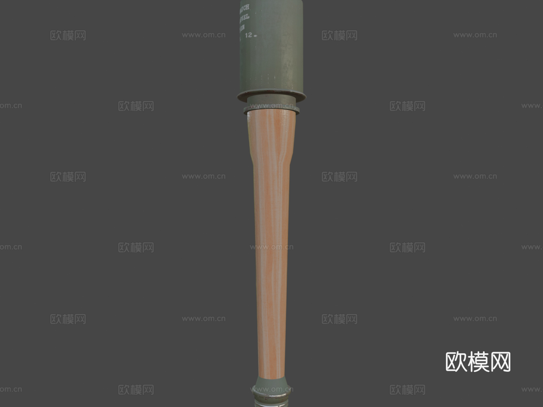 柄式手榴弹3d模型下载（渲染图7）