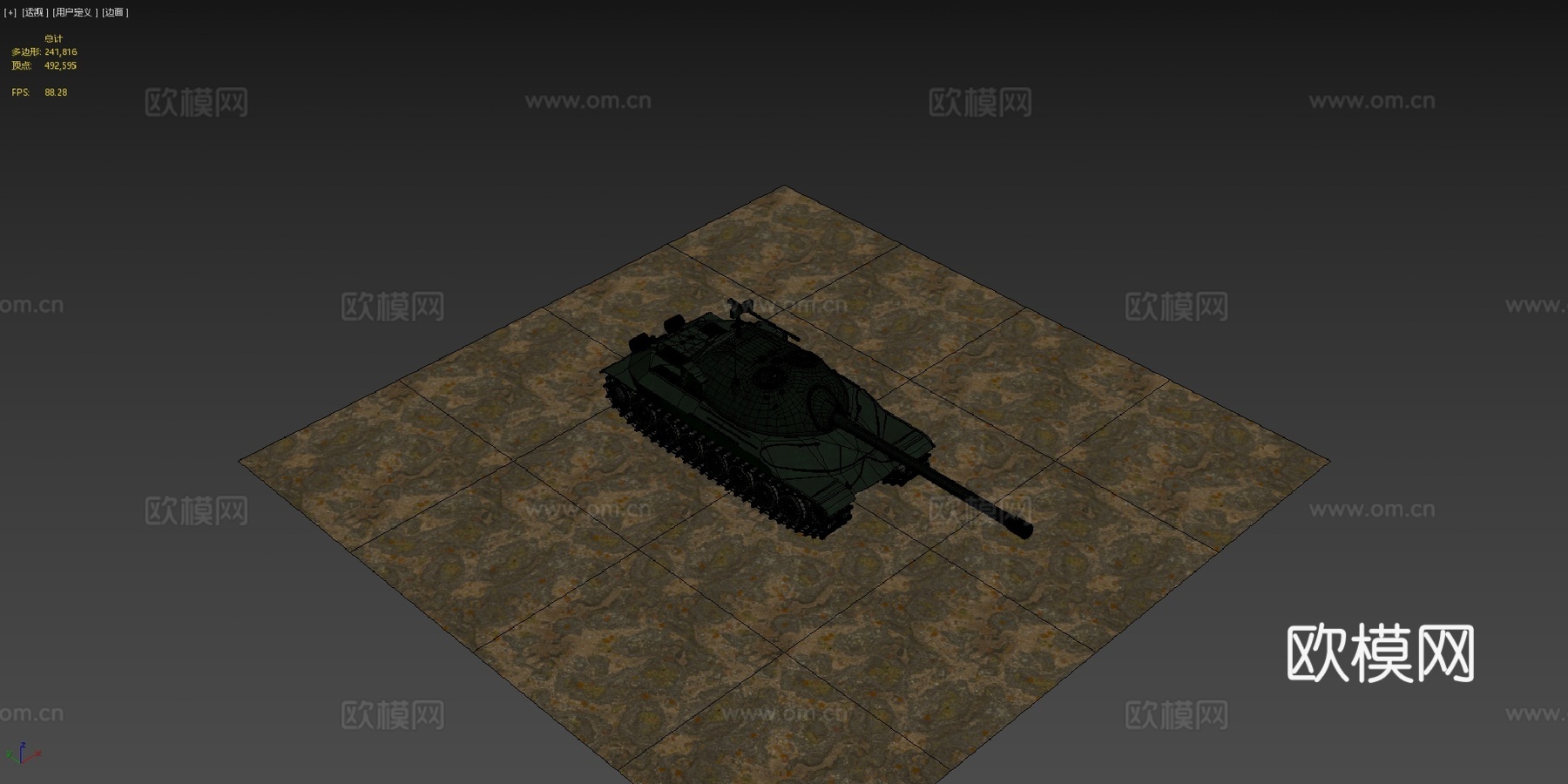 坦克JS73d模型下载（渲染图4）