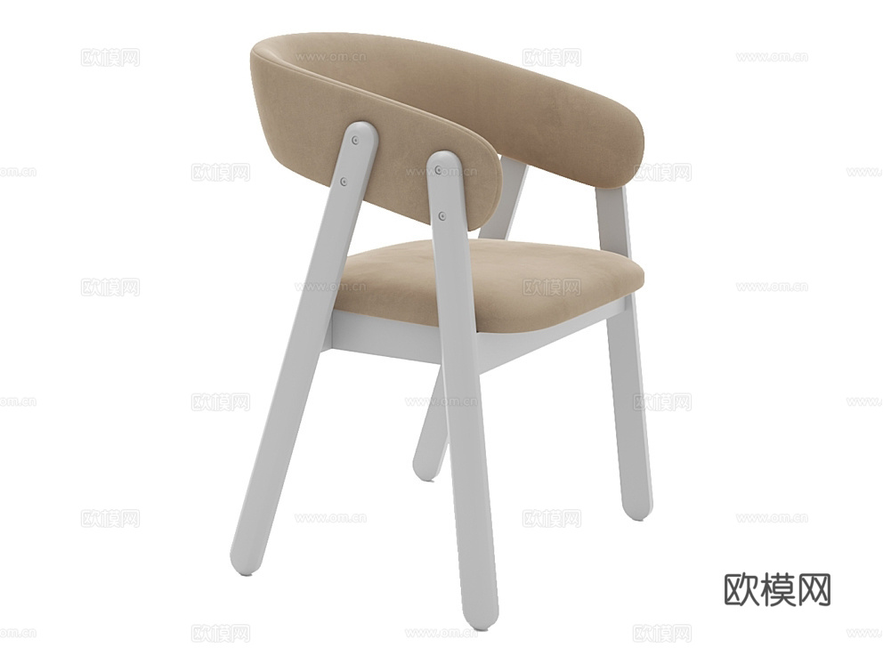 MEBELFORM 北欧原木餐椅3d模型下载（渲染图4）