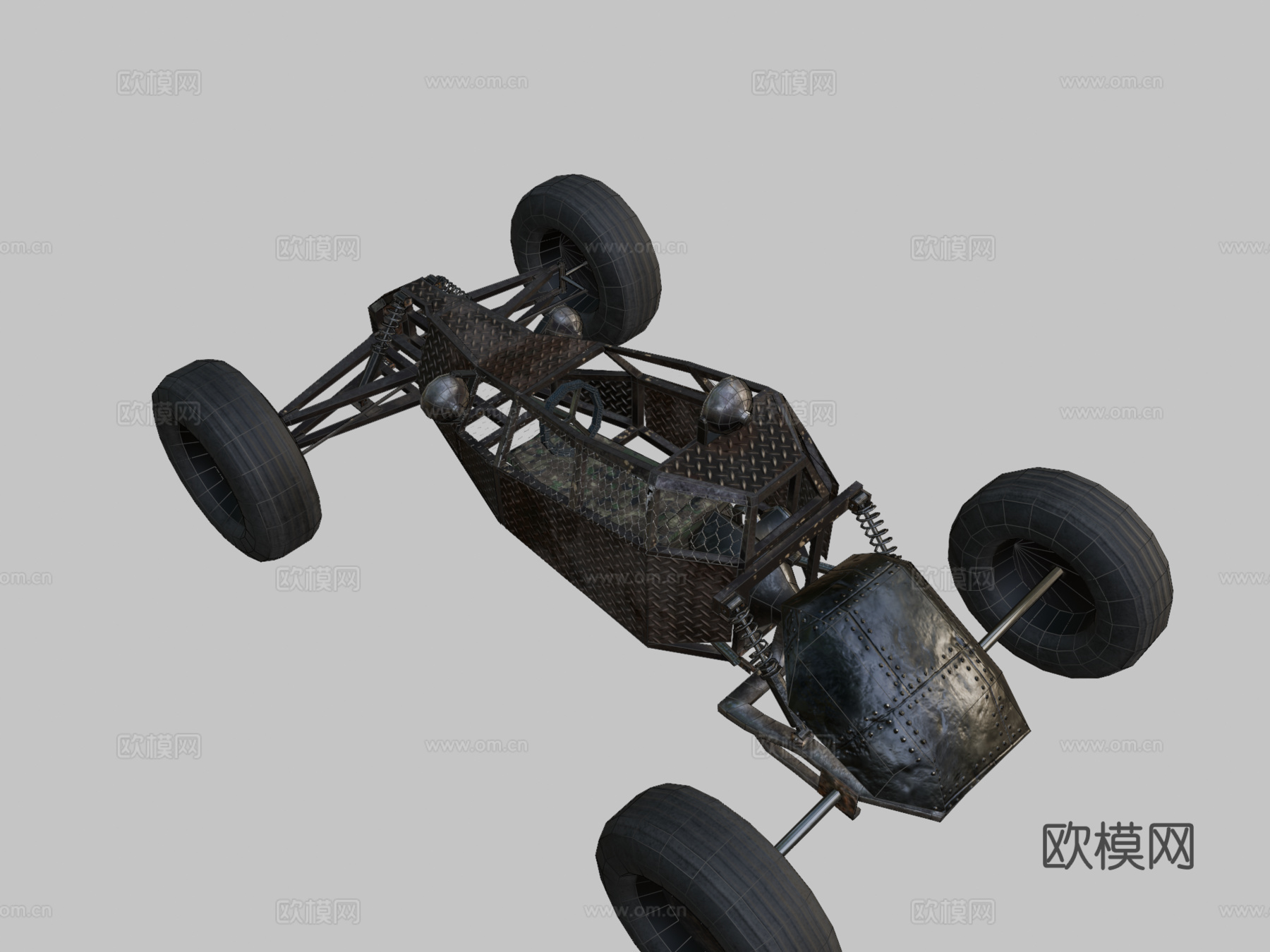 后末日越野车3d模型下载（渲染图2）