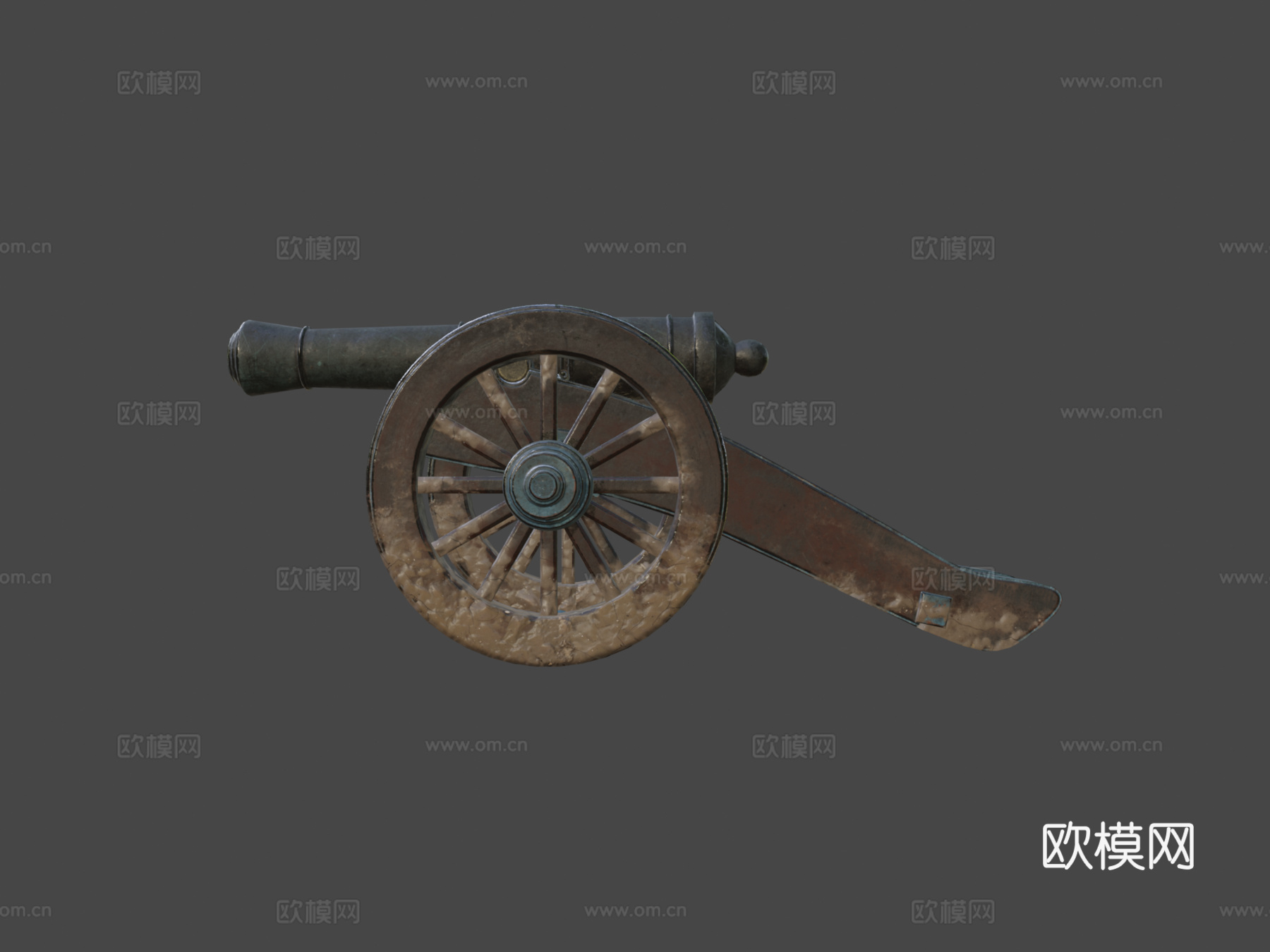 炮CG模型3d模型下载（渲染图6）