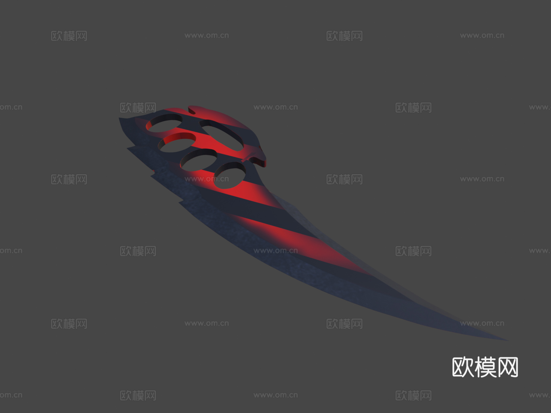 指节刀红虎爪刀天空3d模型下载（渲染图7）