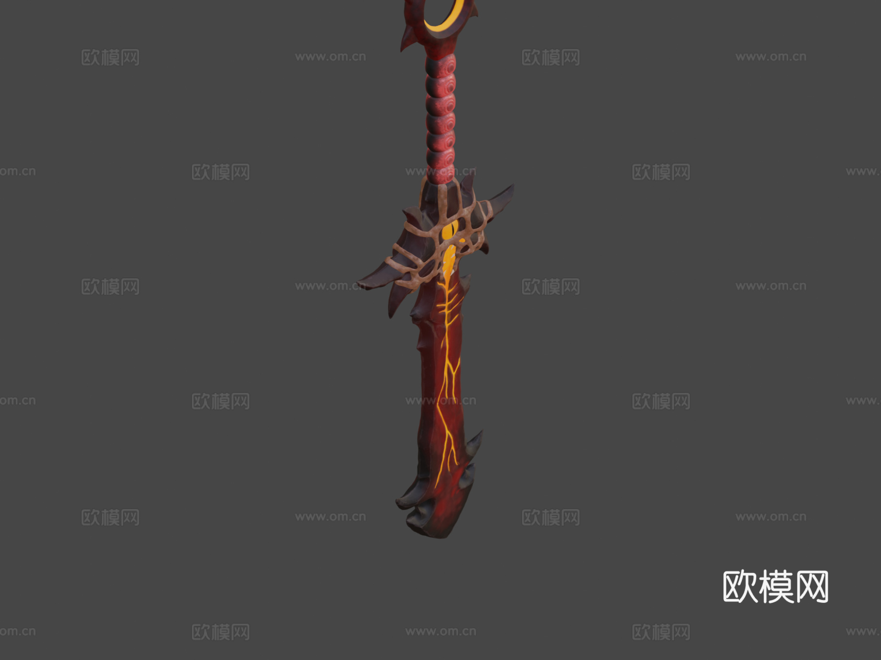 熔岩剑3d模型下载（渲染图6）