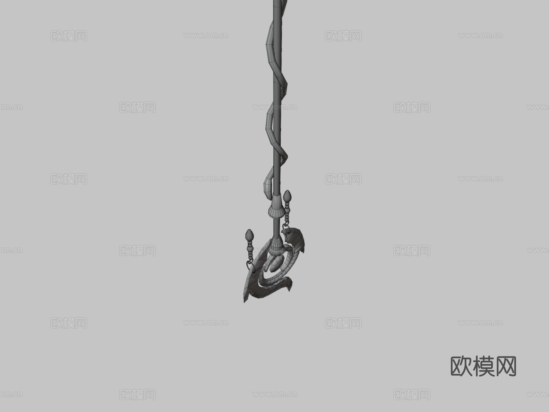 魔法师之杖3d模型下载（渲染图3）