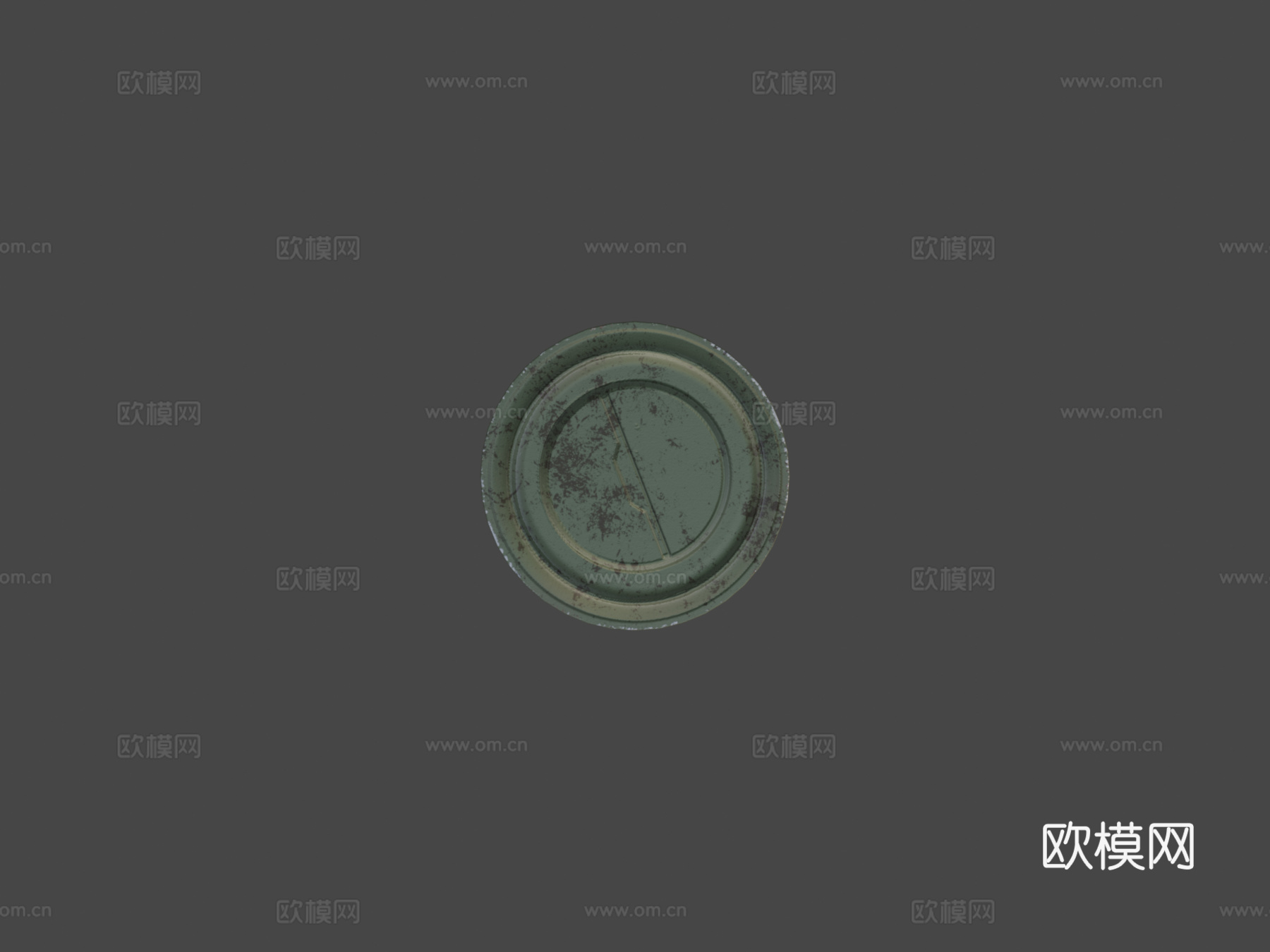 木柄手榴弹3d模型下载（渲染图7）