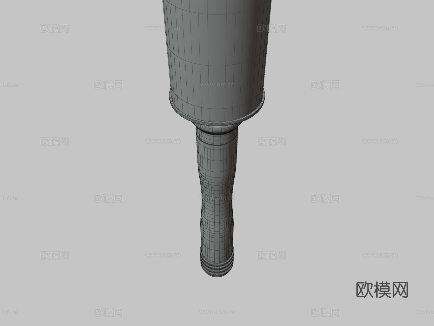 木柄手榴弹3d模型下载（渲染图3）