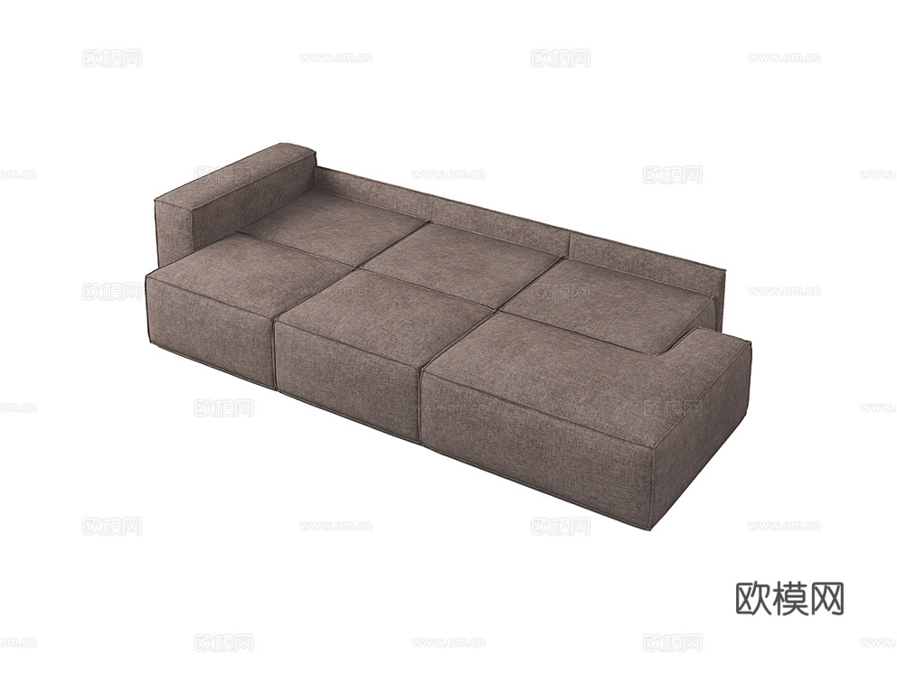 MEBELFORM 三人沙发 沙发床3d模型下载（渲染图2）