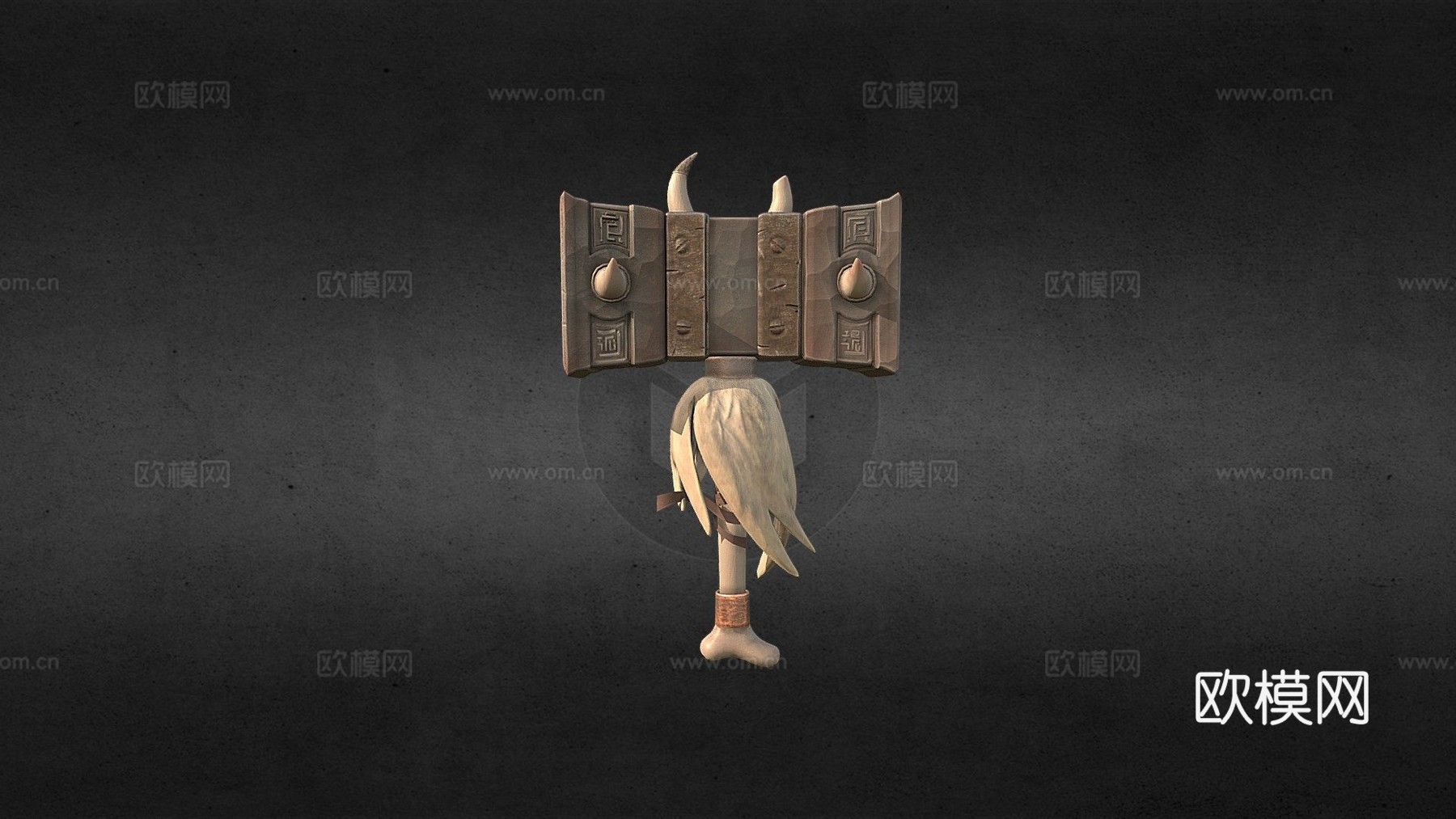 锤子3d模型下载（渲染图1）