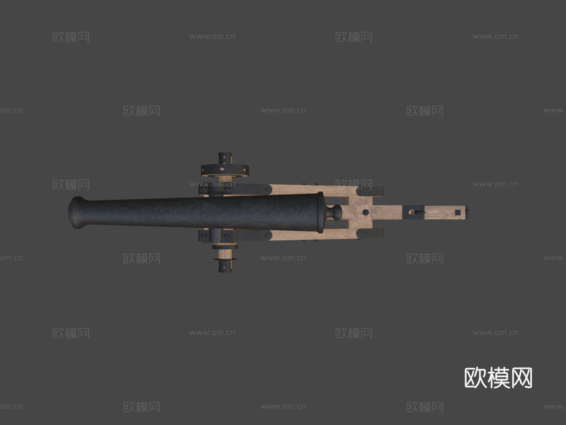 联邦要塞炮台炮3d模型下载（渲染图7）