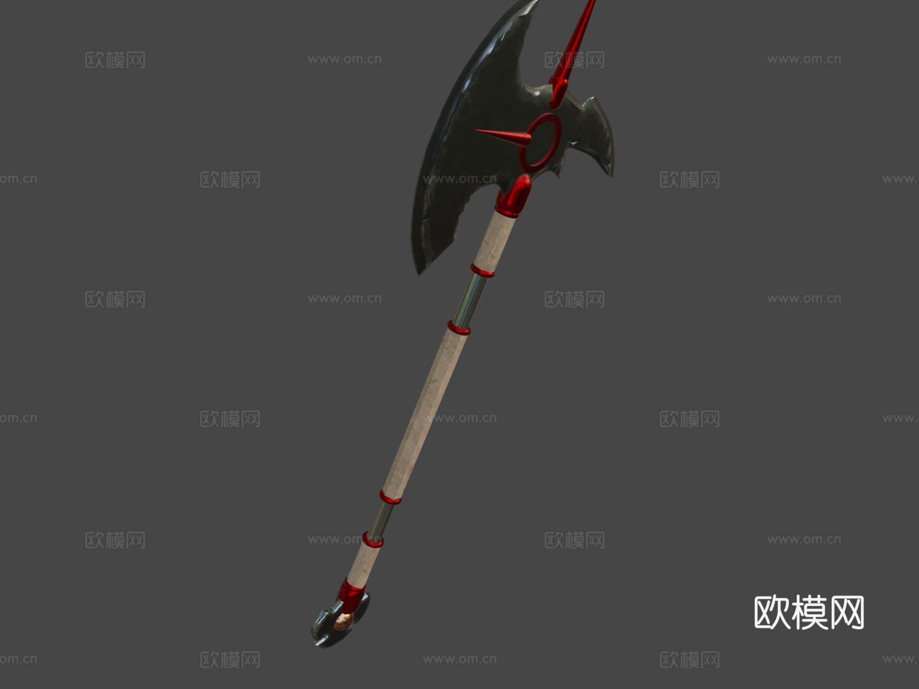 斧头3d模型下载（渲染图6）
