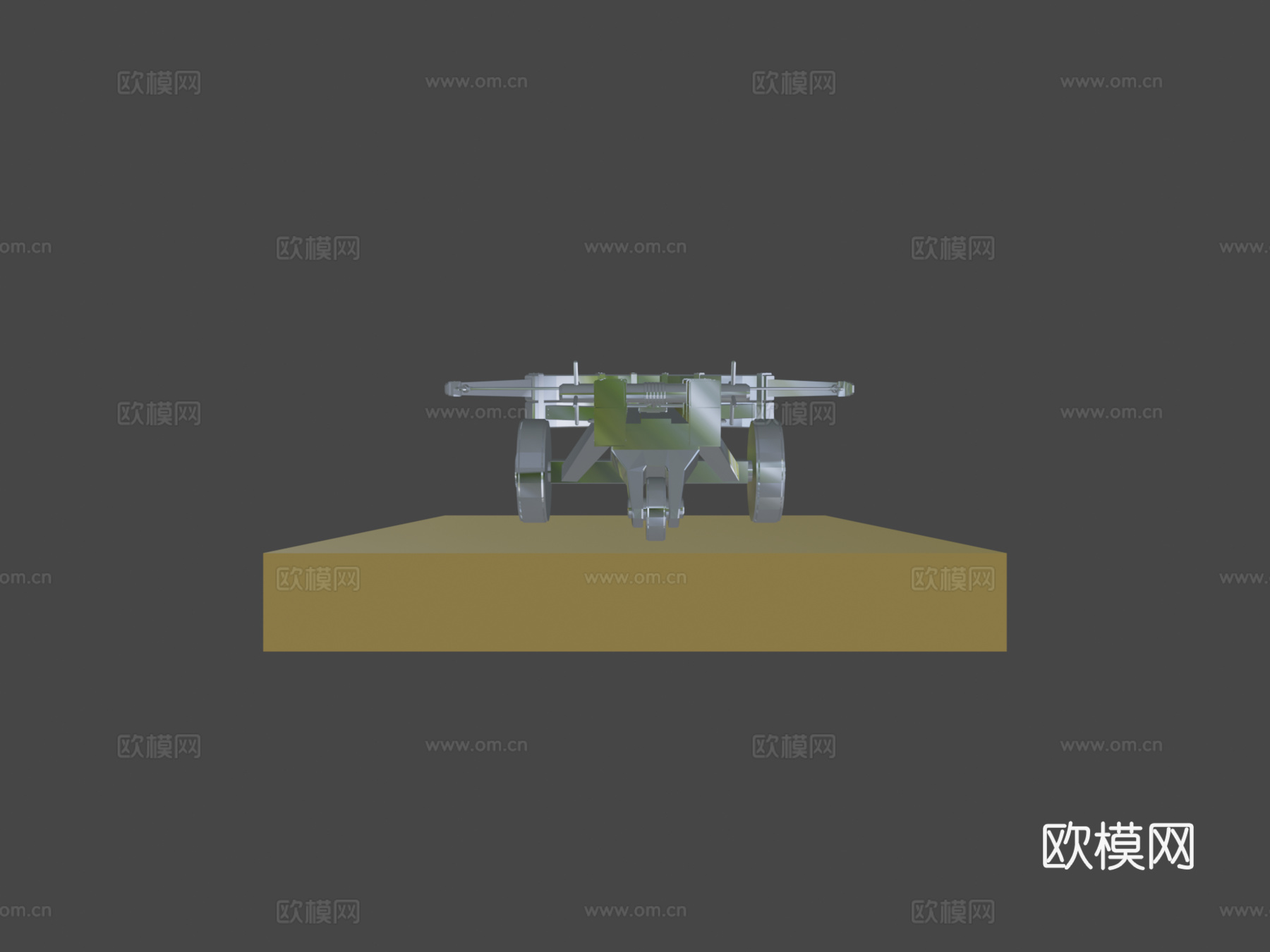 弩炮3d模型下载（渲染图7）