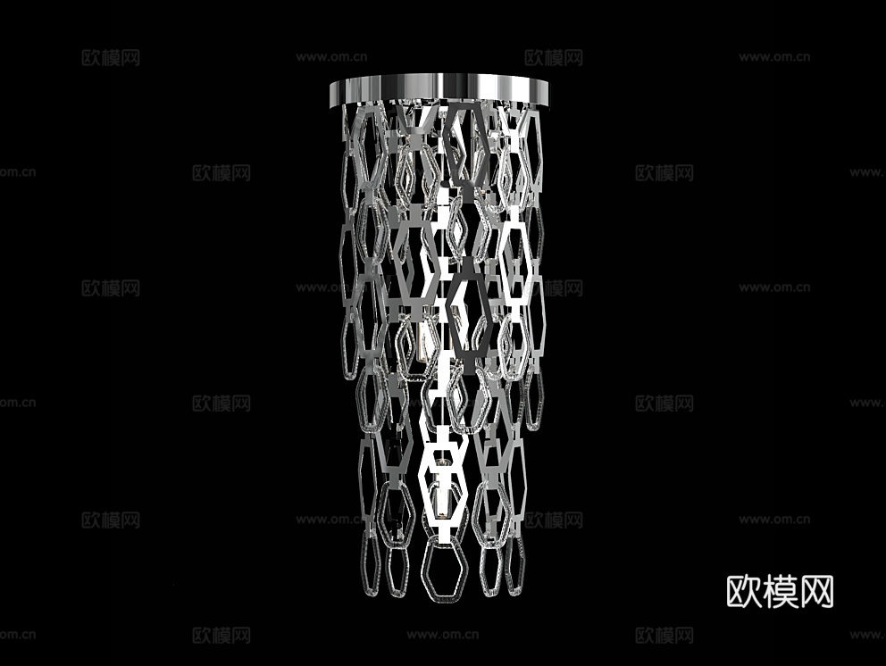 Cloyd 轻奢壁灯3d模型下载（渲染图2）