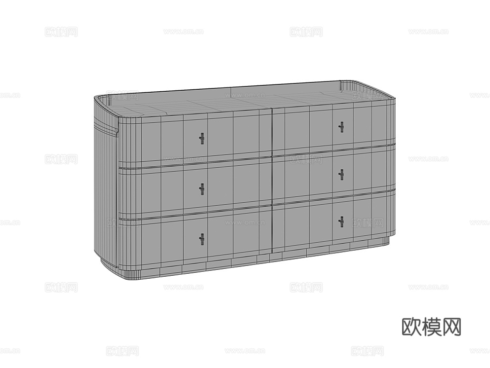 Fratelli Barri 六斗柜3d模型下载（渲染图4）