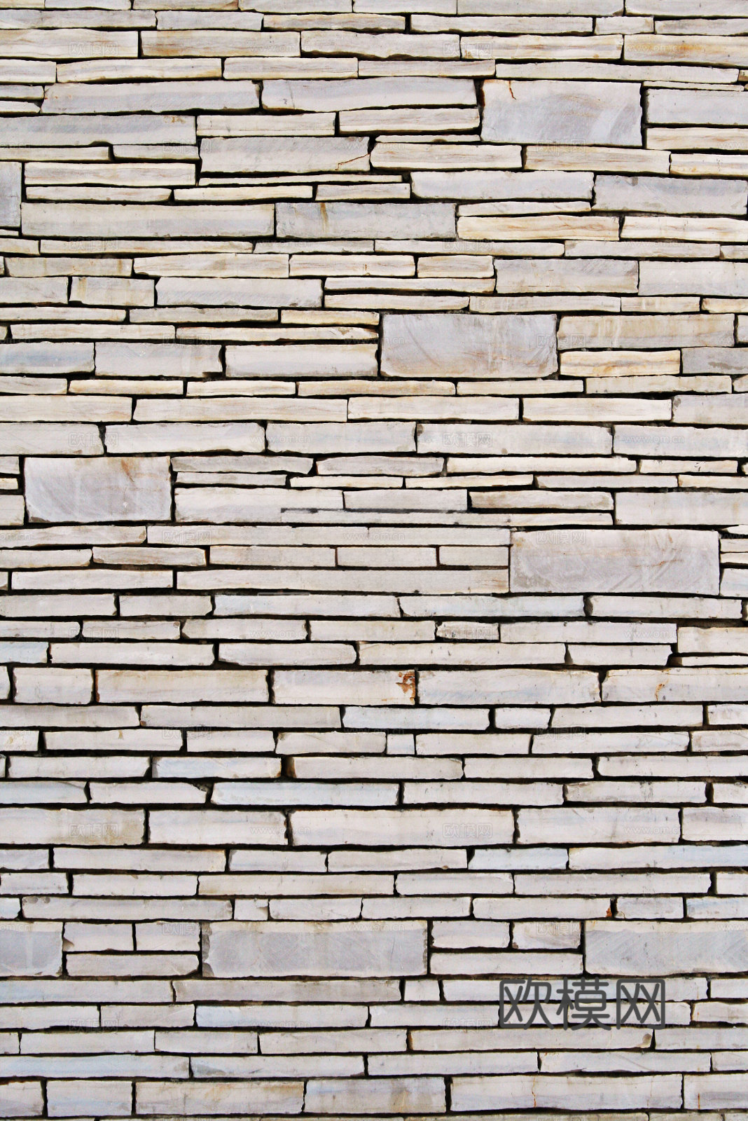 规则矩形形态干垒石，毛石墙面38