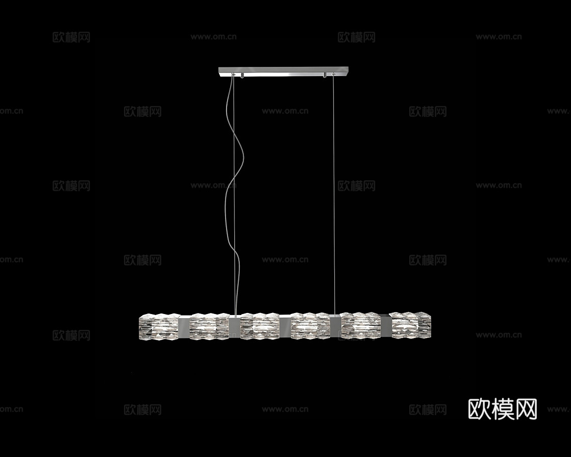 Cloyd 轻奢吊灯3d模型下载（渲染图1）