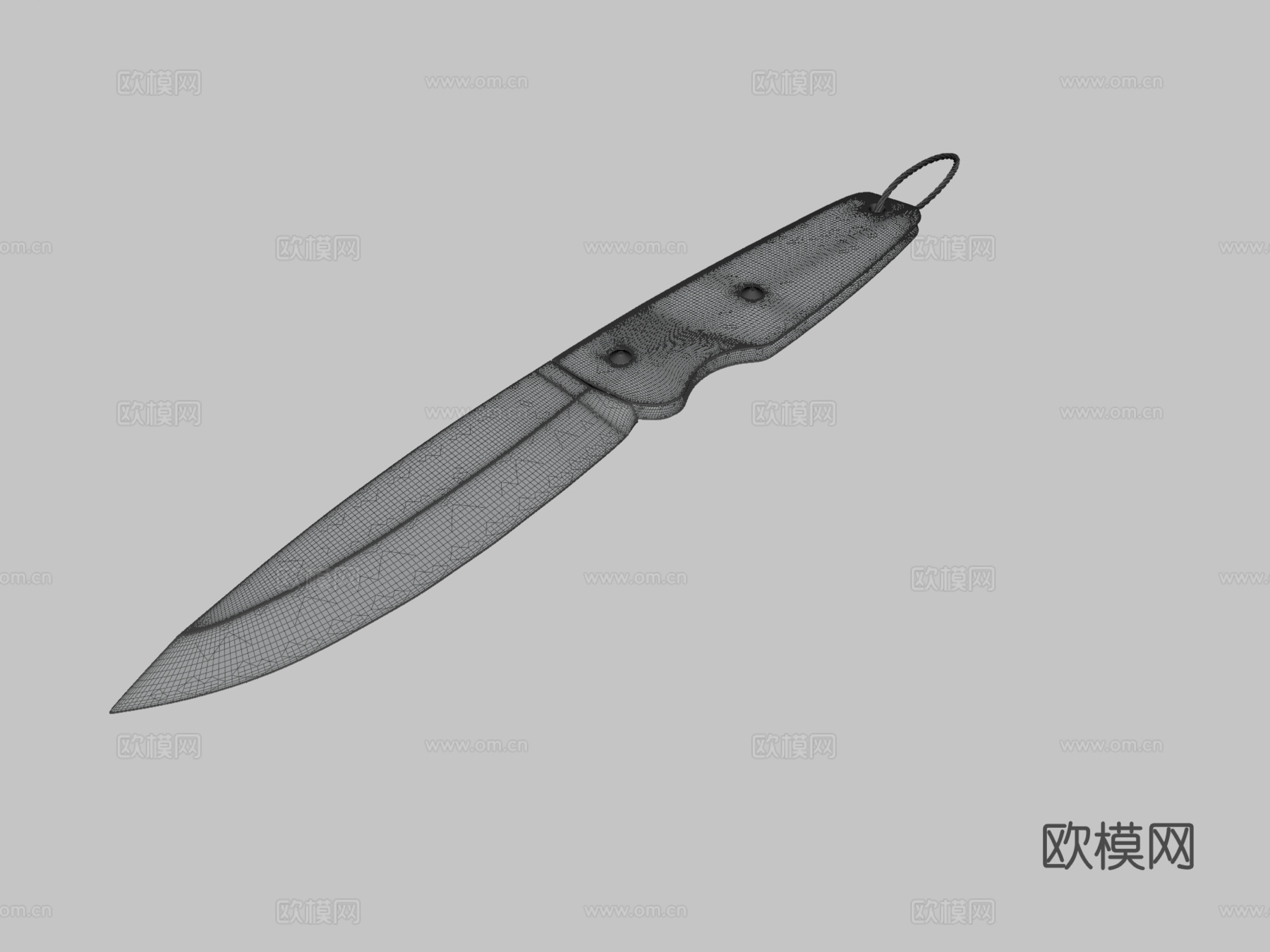 折叠刀3d模型下载（渲染图3）