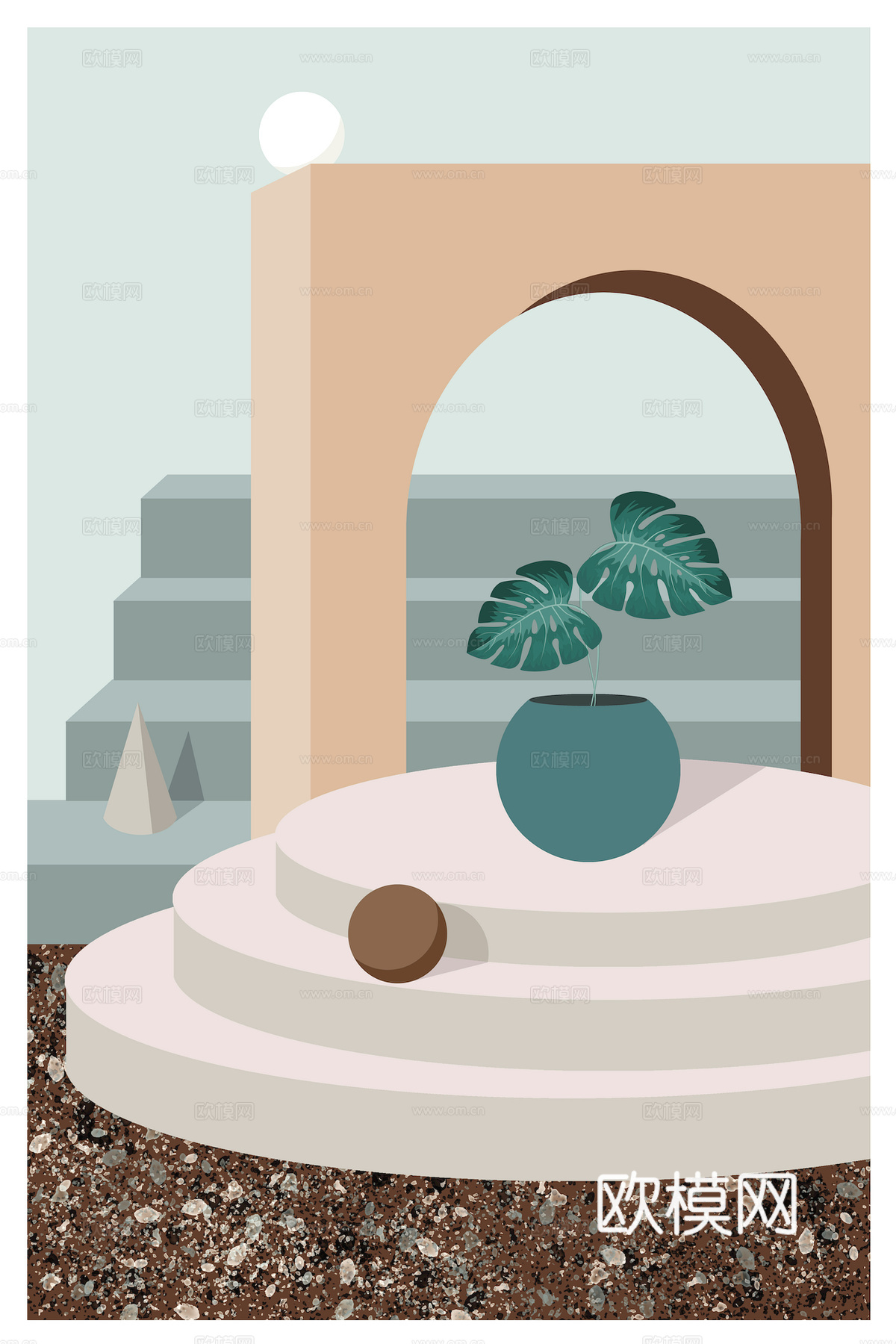 中式新中式挂画壁画水墨字画山水花鸟背景墙壁纸装饰画抽象画油画下载