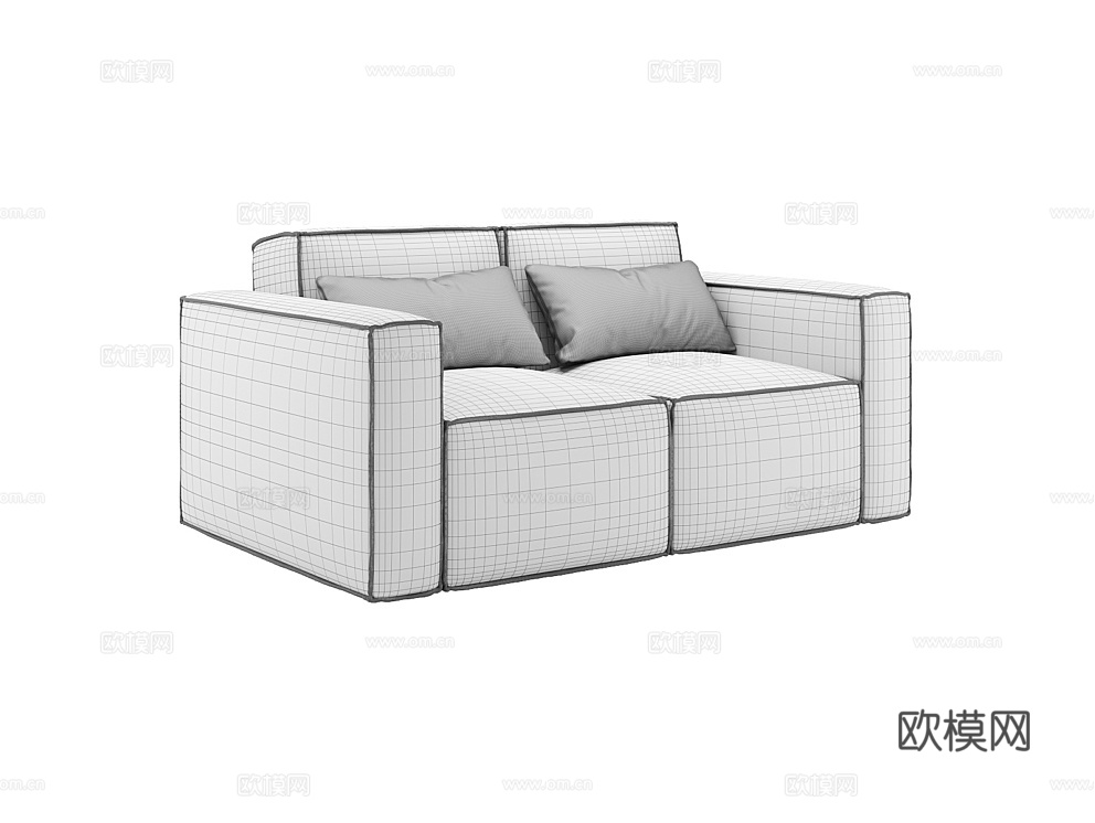 MEBELFORM 双人沙发3d模型下载（渲染图4）
