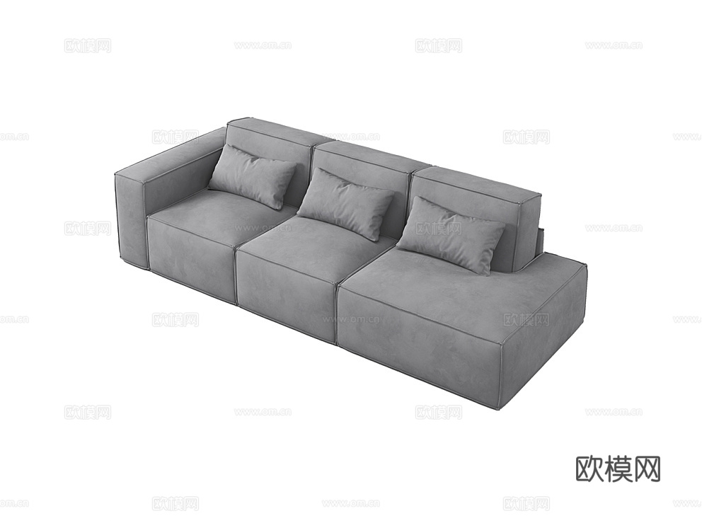 MEBELFORM 三人沙发 沙发床3d模型下载（渲染图4）