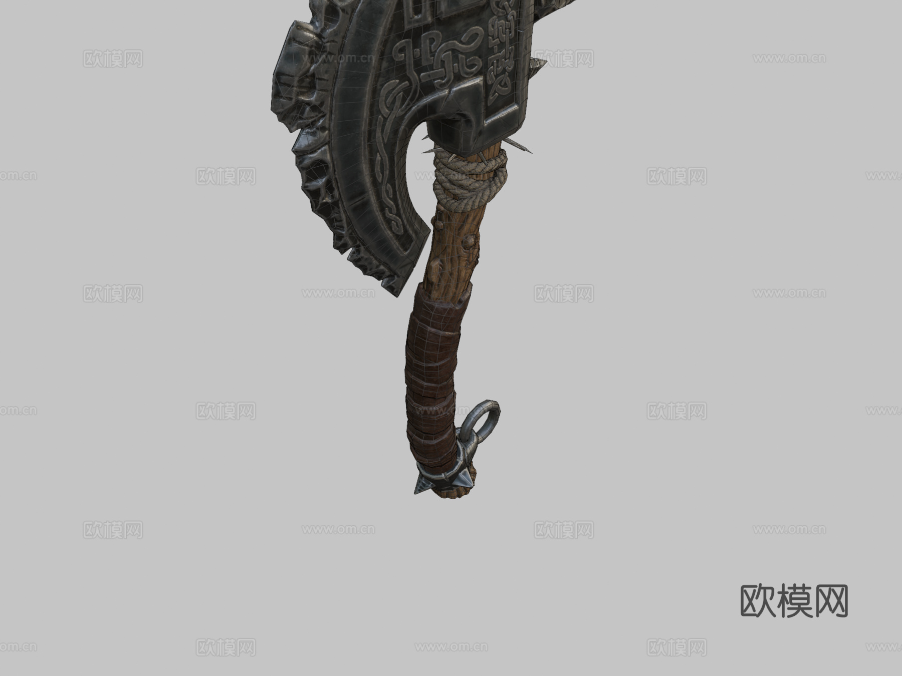 维京斧3d模型下载（渲染图2）