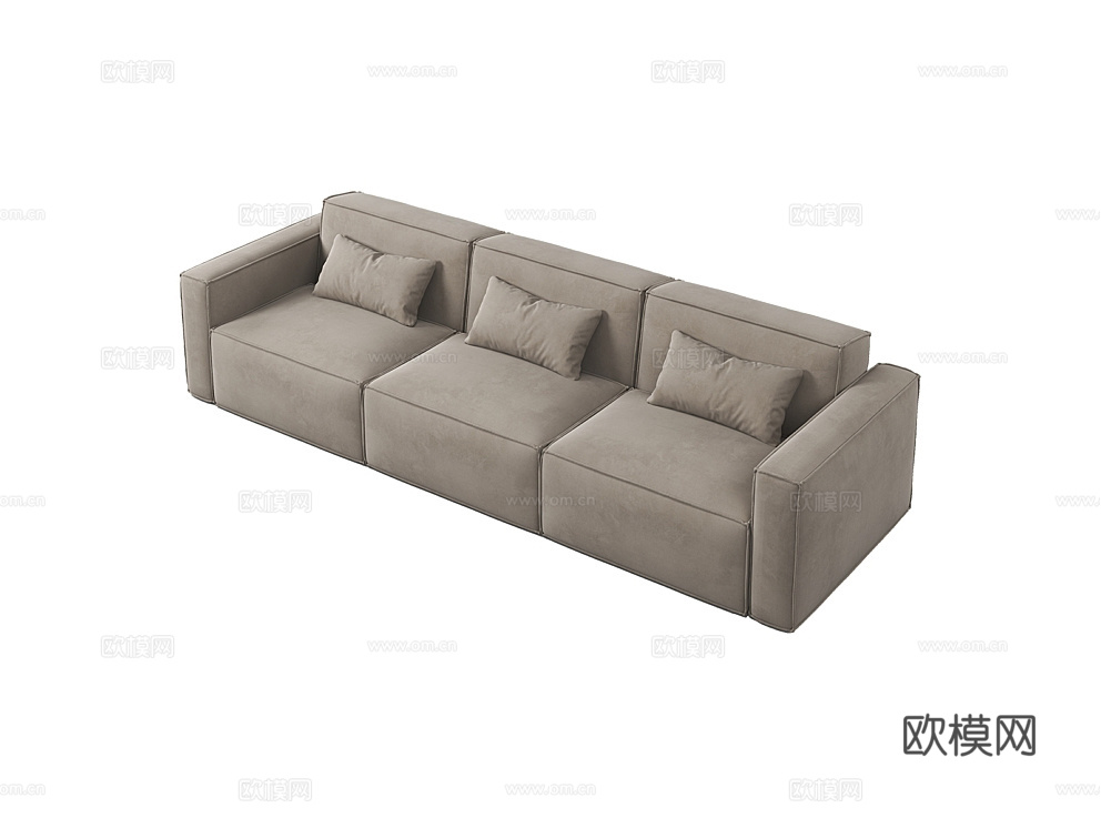 MEBELFORM 三人沙发 沙发床3d模型下载（渲染图4）
