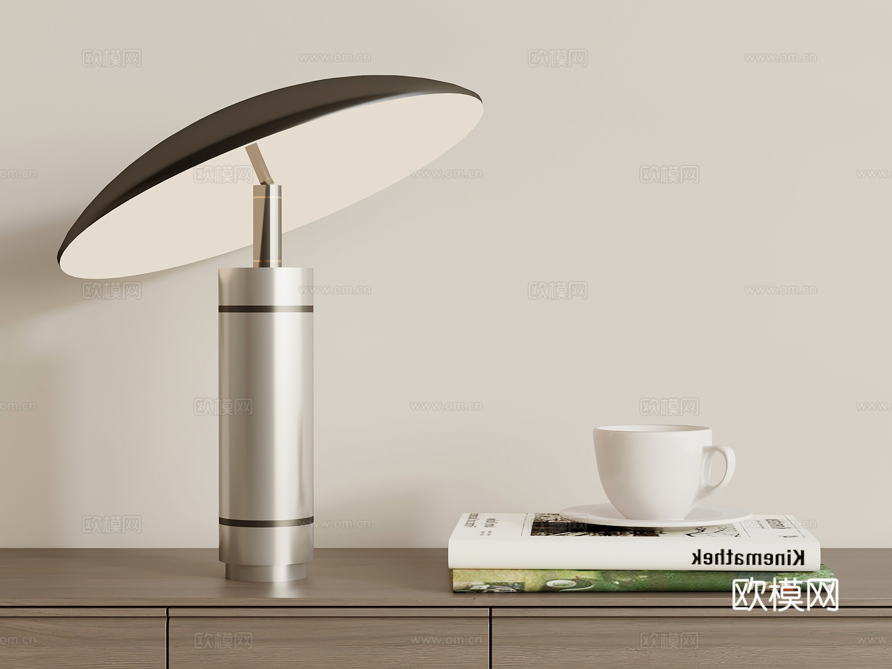 现代意式台灯 床头灯su模型