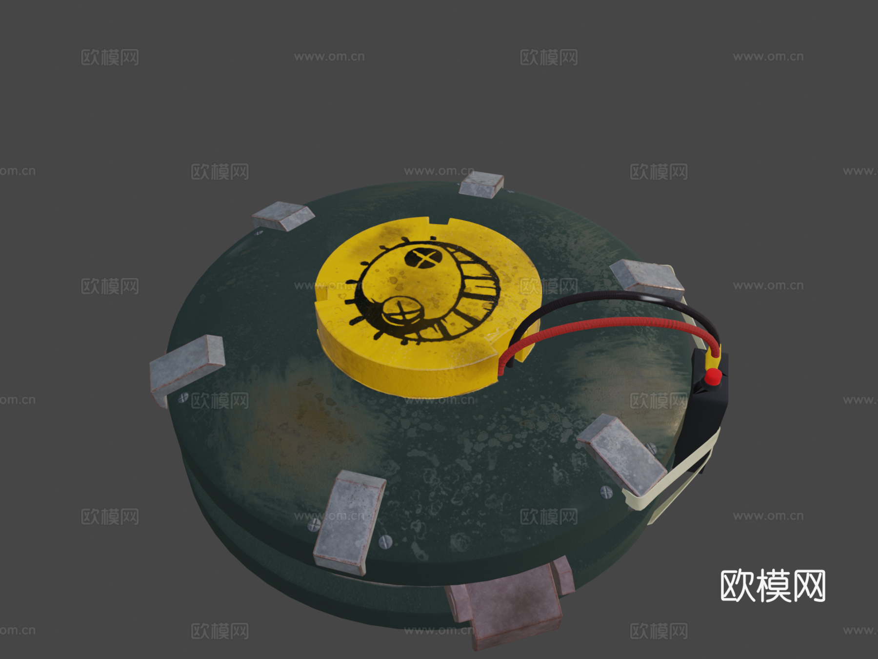 狂鼠地雷3d模型下载（渲染图5）