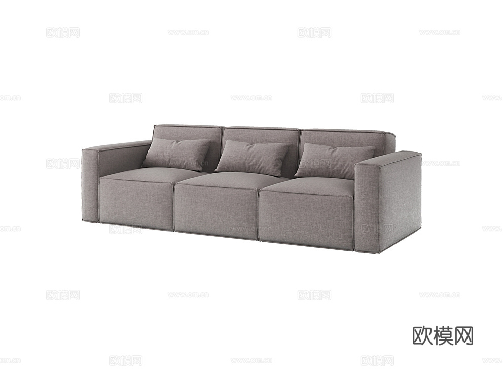 MEBELFORM 三人沙发3d模型下载（渲染图1）
