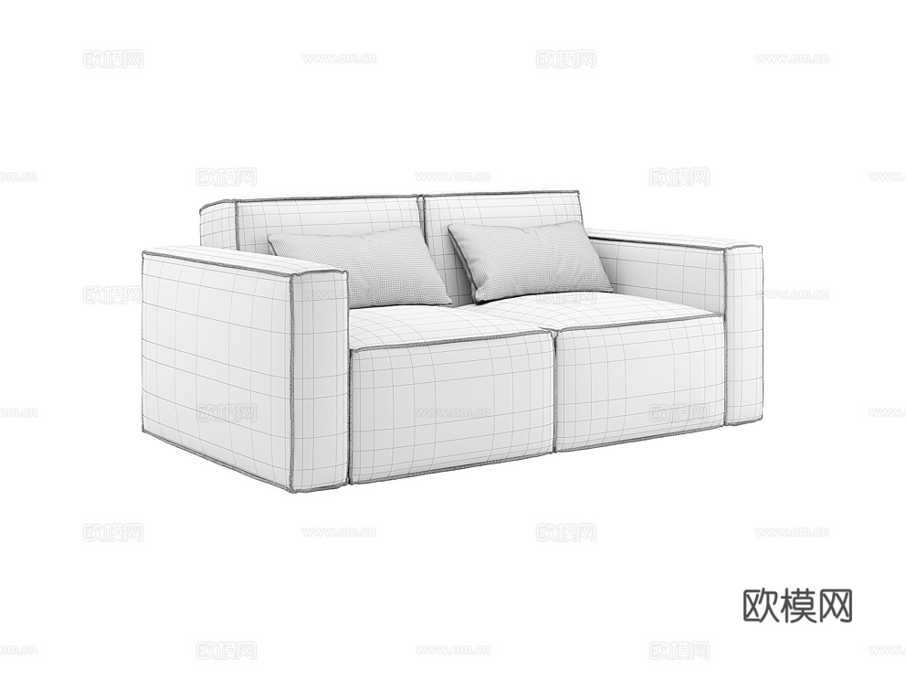 MEBELFORM 双人沙发3d模型下载（渲染图2）