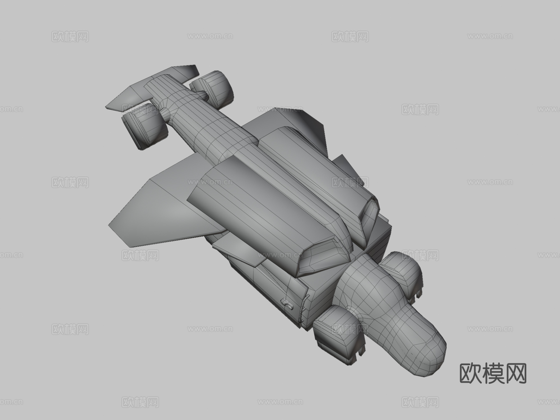 运输舰3d模型下载（渲染图3）