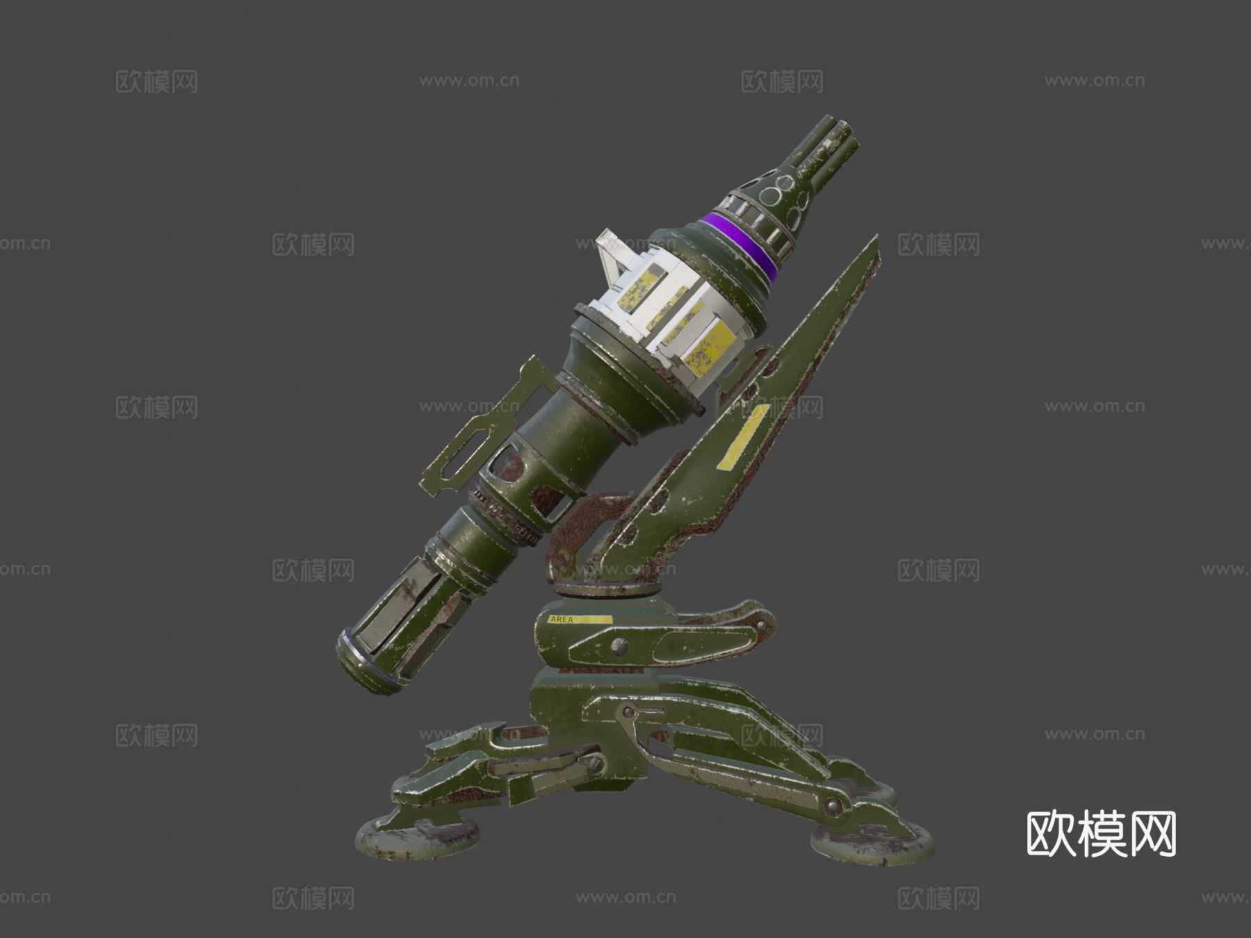 炮塔3d模型下载（渲染图6）