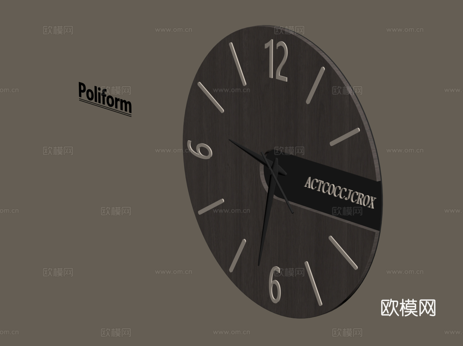 现代钟表 挂钟su模型