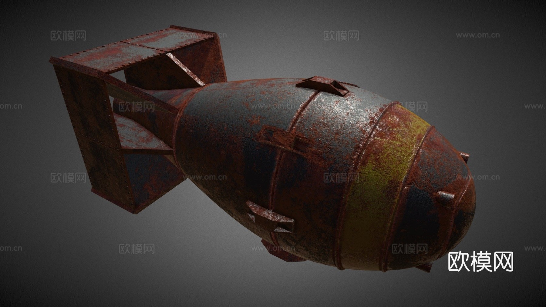 核弹胖子3d模型下载（渲染图1）