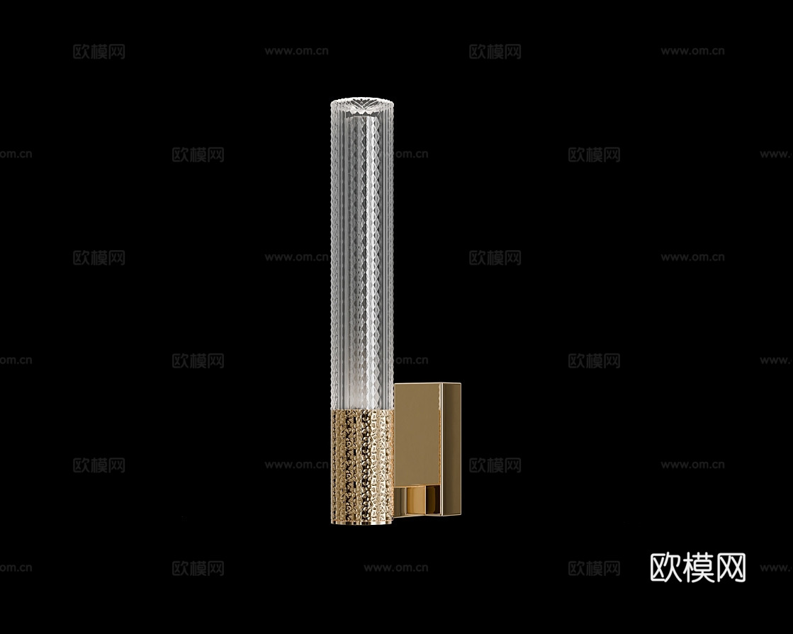 Cloyd 轻奢壁灯3d模型下载（渲染图1）