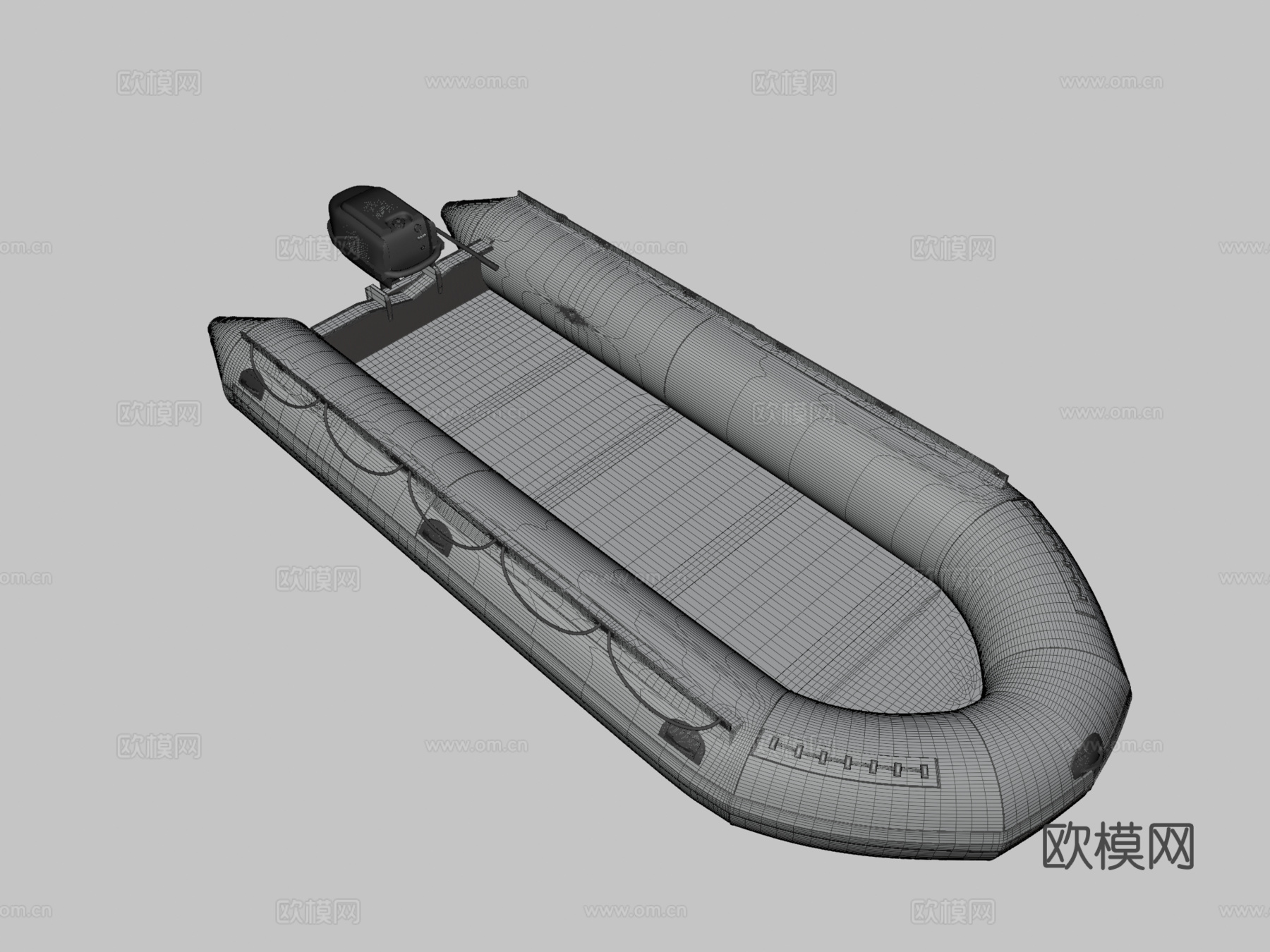 突击艇3d模型下载（渲染图3）