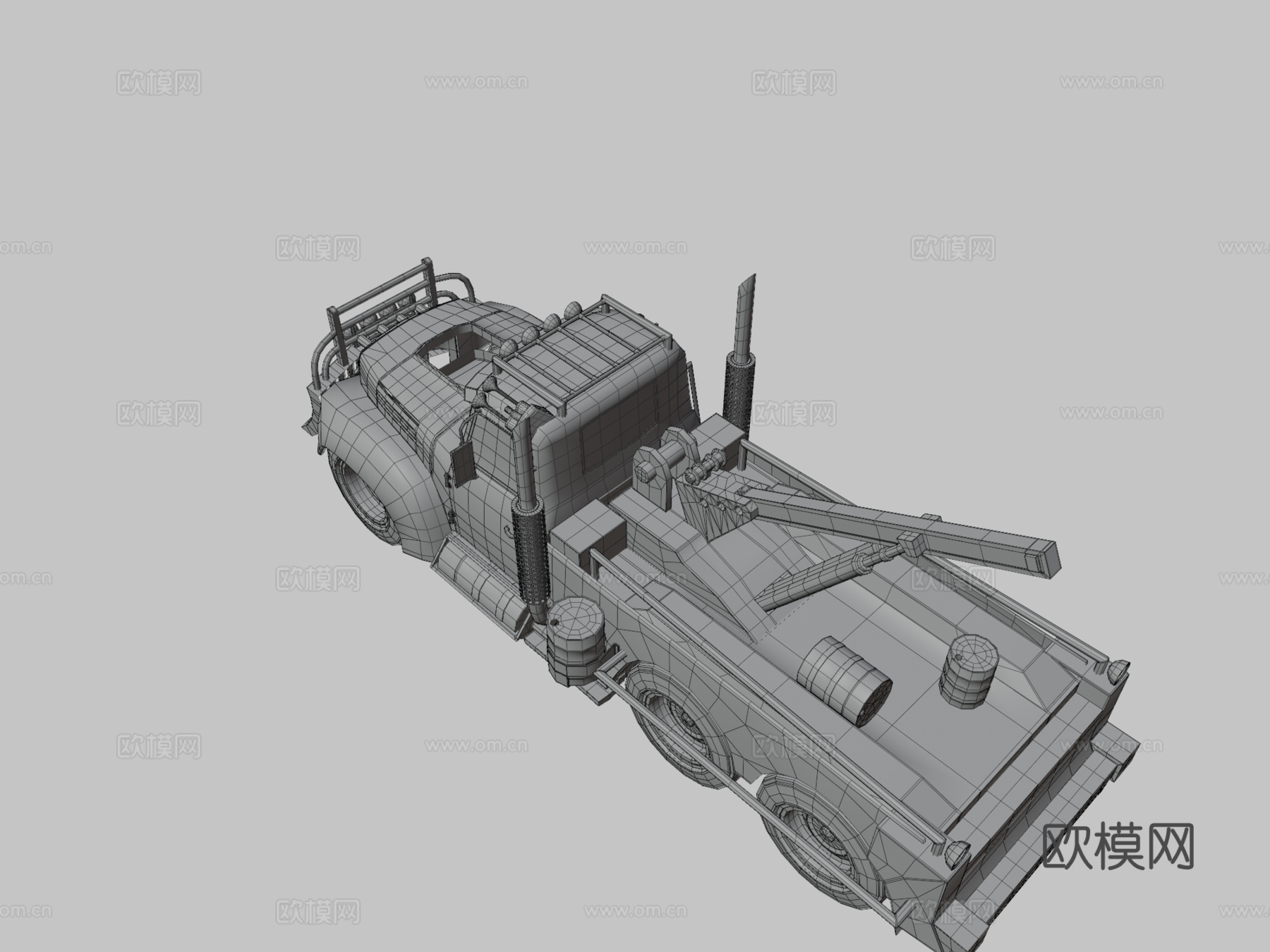 拖车3d模型下载（渲染图3）