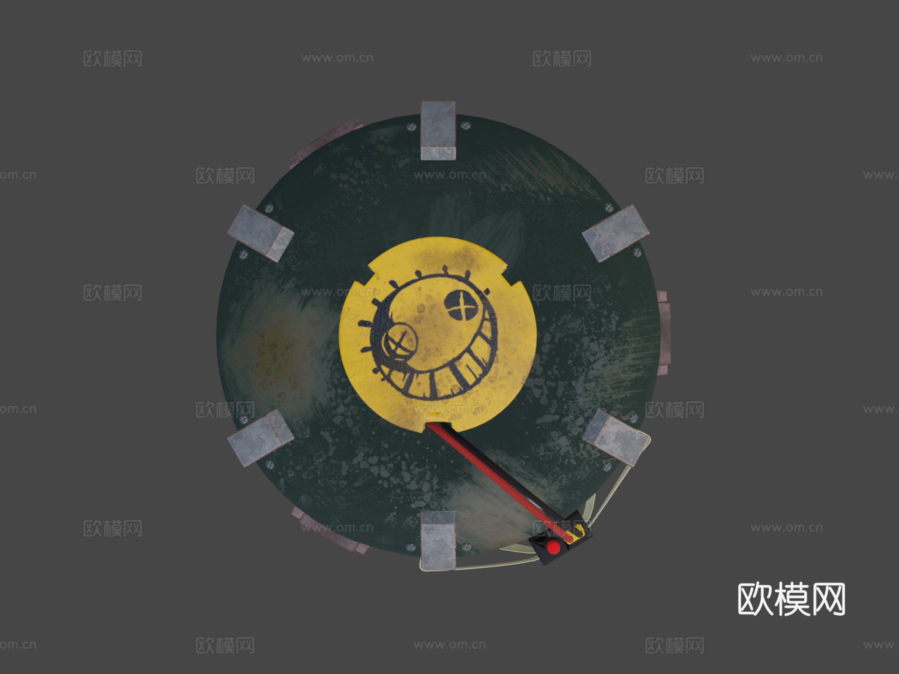 狂鼠地雷3d模型下载（渲染图6）