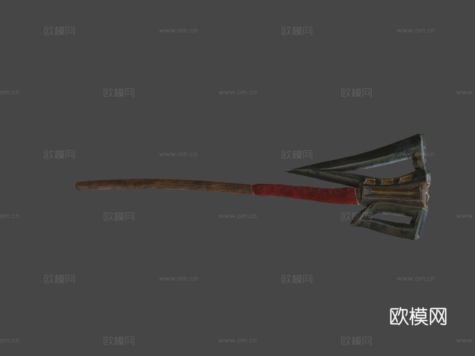 死亡猎手巨斧第三阶3d模型下载（渲染图1）