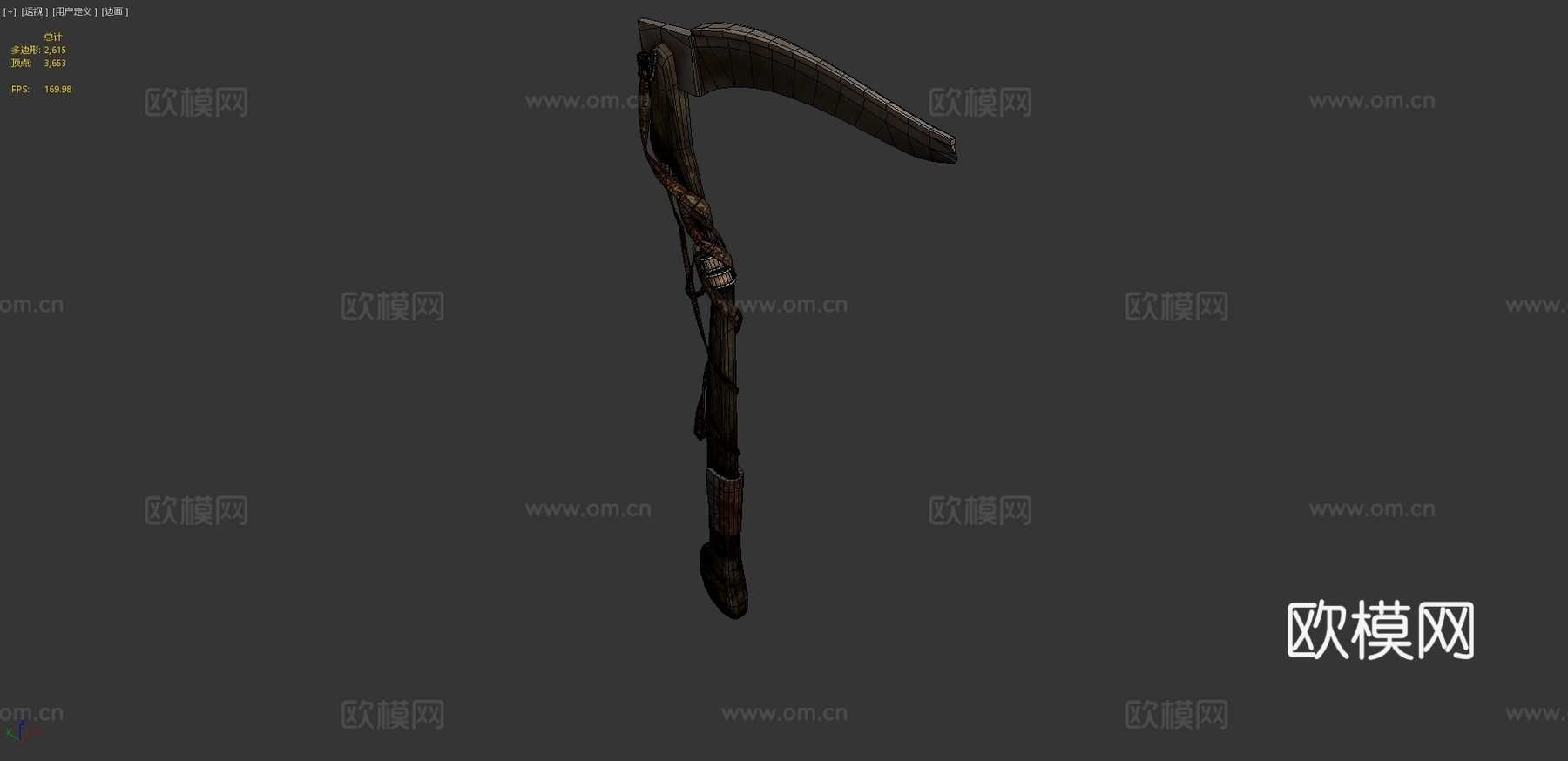 诅咒镰刀3d模型下载（渲染图4）