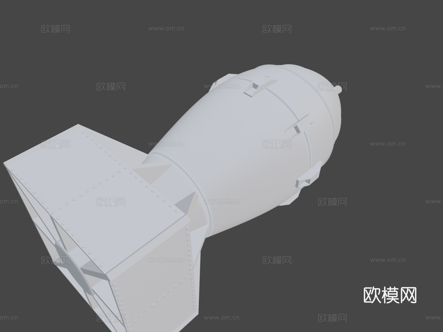 核弹胖子3d模型下载（渲染图7）
