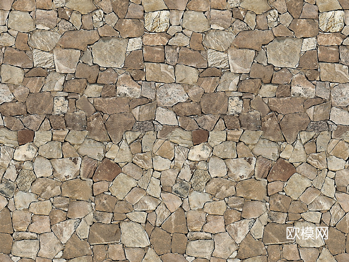 不规则多边形干垒石，自然毛石肌理29