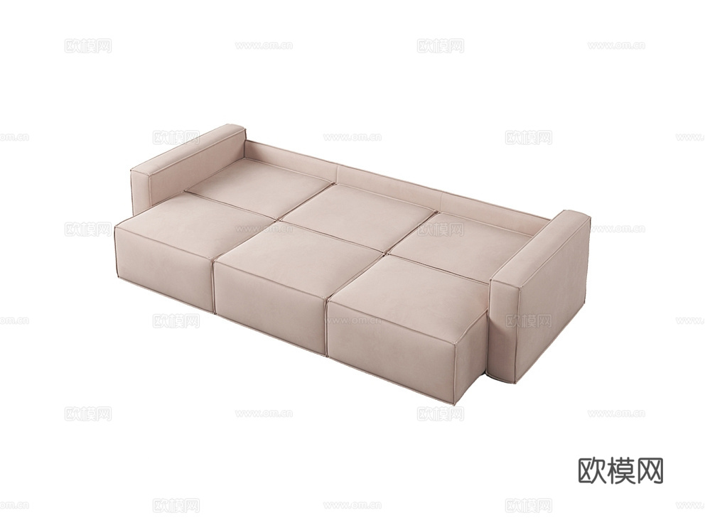 MEBELFORM 三人沙发 沙发床3d模型下载（渲染图2）