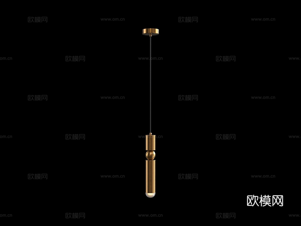 Cloyd 奢华小吊灯3d模型下载（渲染图1）