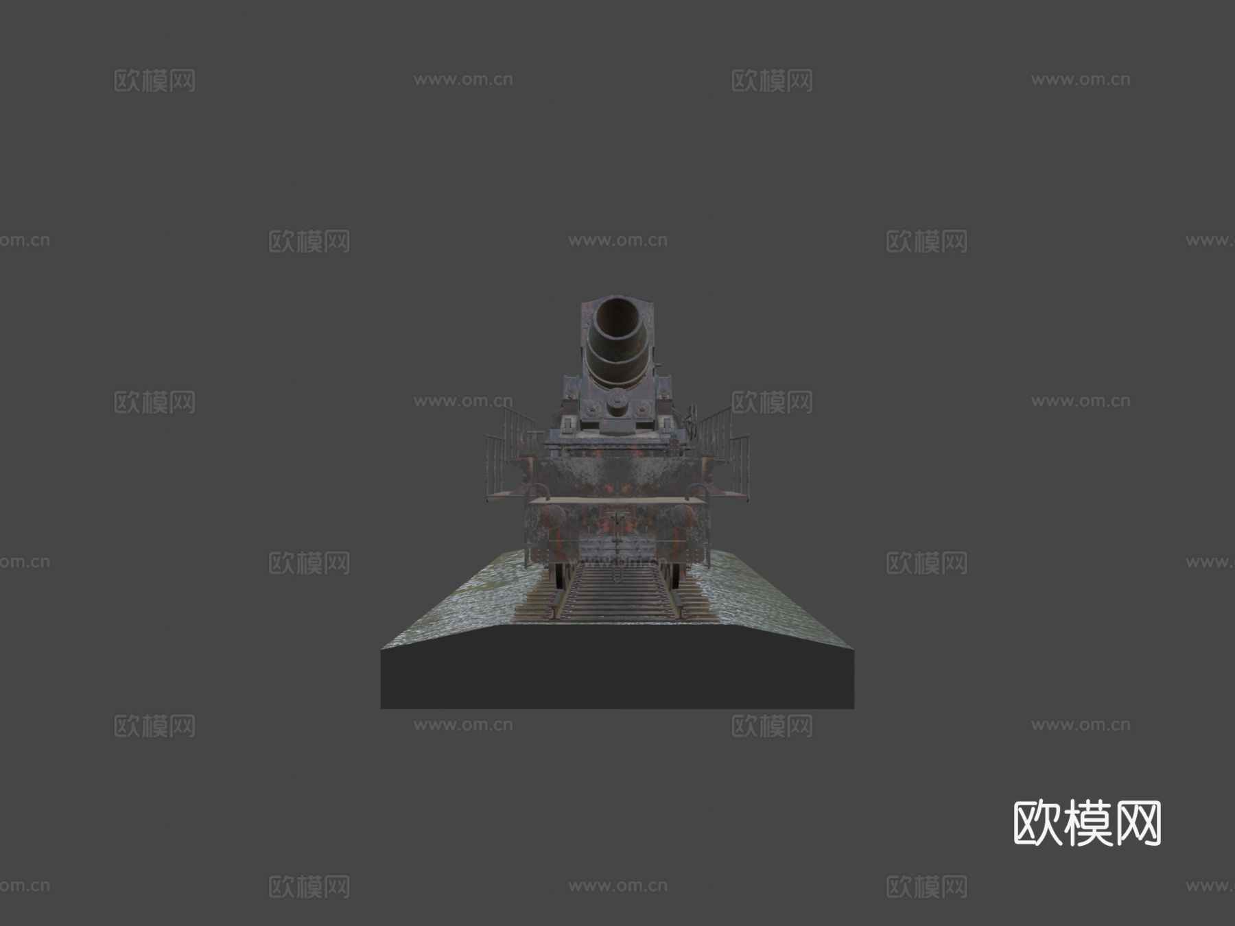 病理学2018铁路炮23d模型下载（渲染图5）