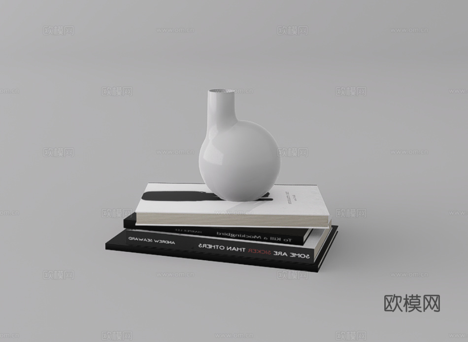 摆件组合su模型