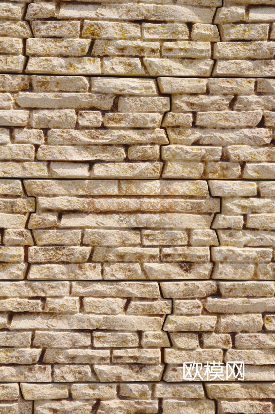 规则自然形态干垒石，毛石墙面64