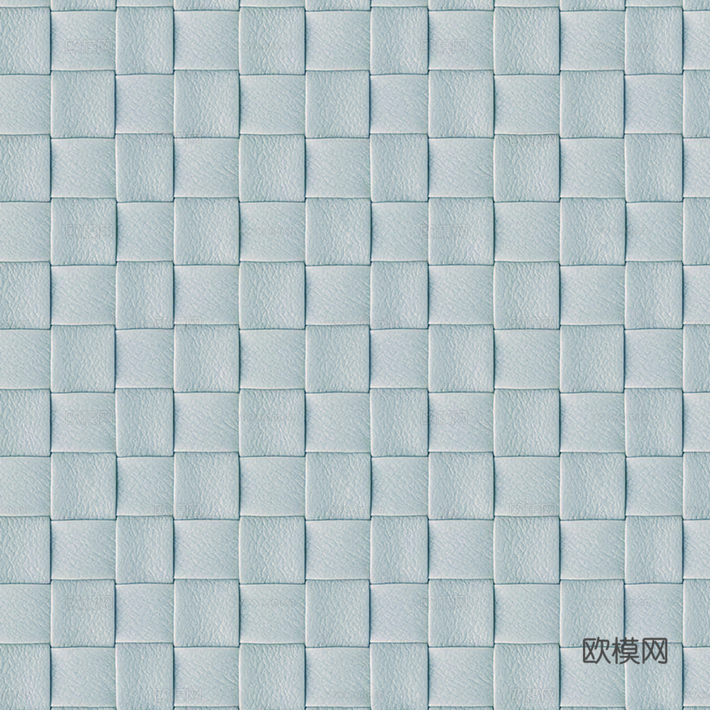 浅蓝色编织皮