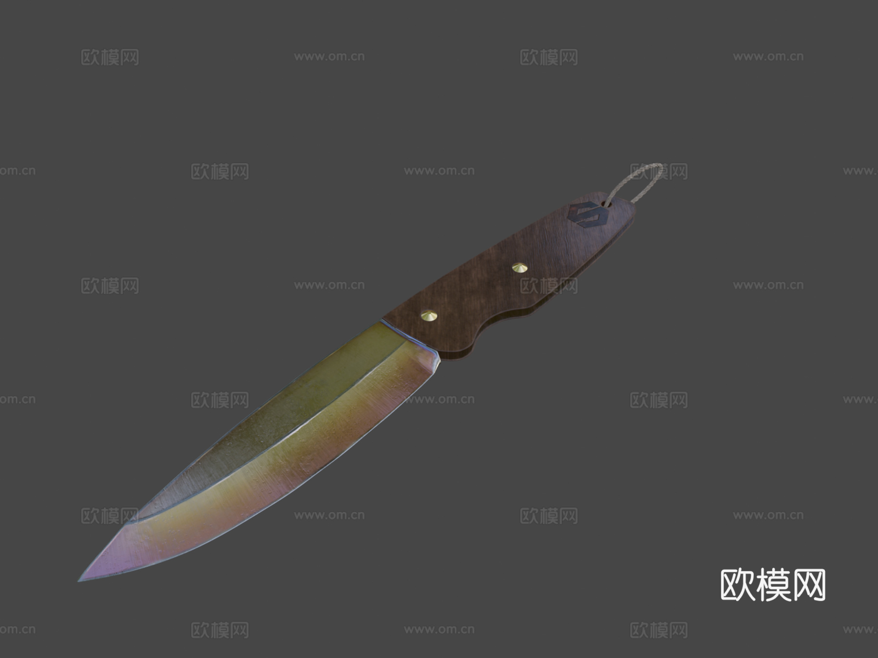 折叠刀3d模型下载（渲染图1）