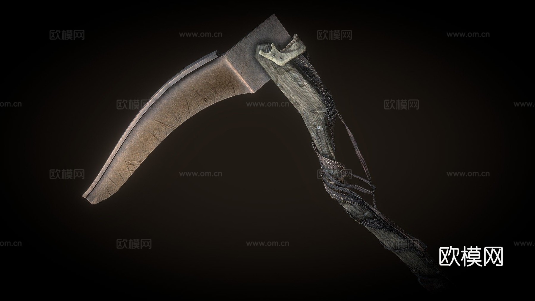 诅咒镰刀3d模型下载（渲染图1）